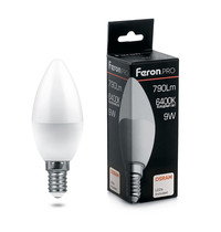 Лампа светодиодная Feron LB-1309 38061 9Вт 230В E14 6400K