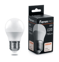 Лампа светодиодная Feron LB-1409 38080 9Вт 230В E27 2700K