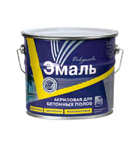 Эмаль для бетонных полов Радугамалер 6кг (акриловая, белая)