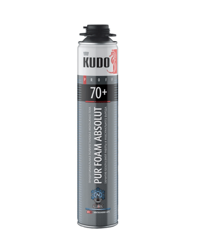 Пена монтажная Kudo Absolut Proff 70+ Arktica Nord KUPP10S70+ 1000мл (профессиональная, зимняя)