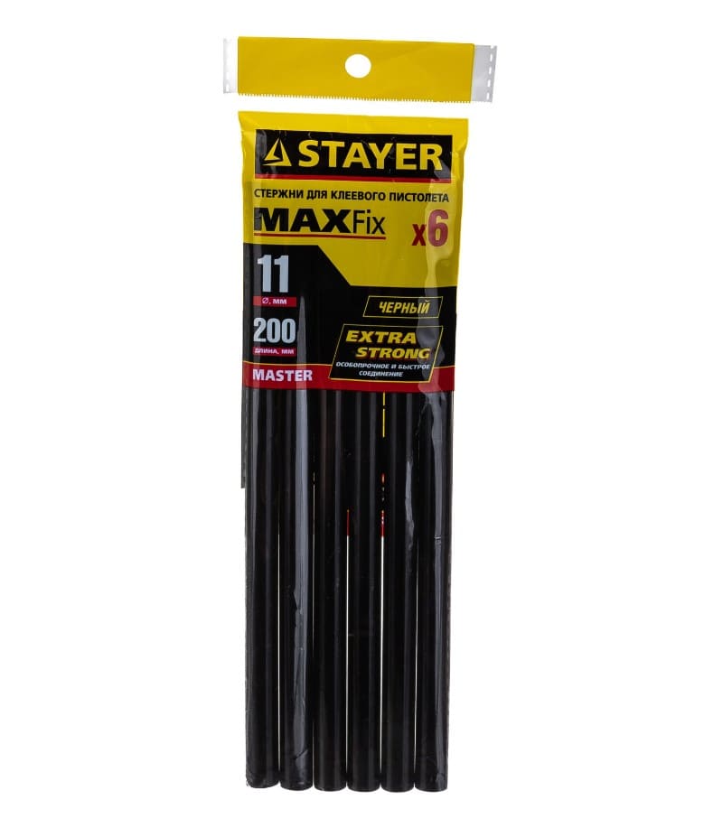 Стержни для клеевых пистолетов Stayer 2-06821-D-S06 11мм х 200мм 6шт