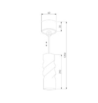 Светильник подвесной Eurosvet 50136 83592 1LED (черный)