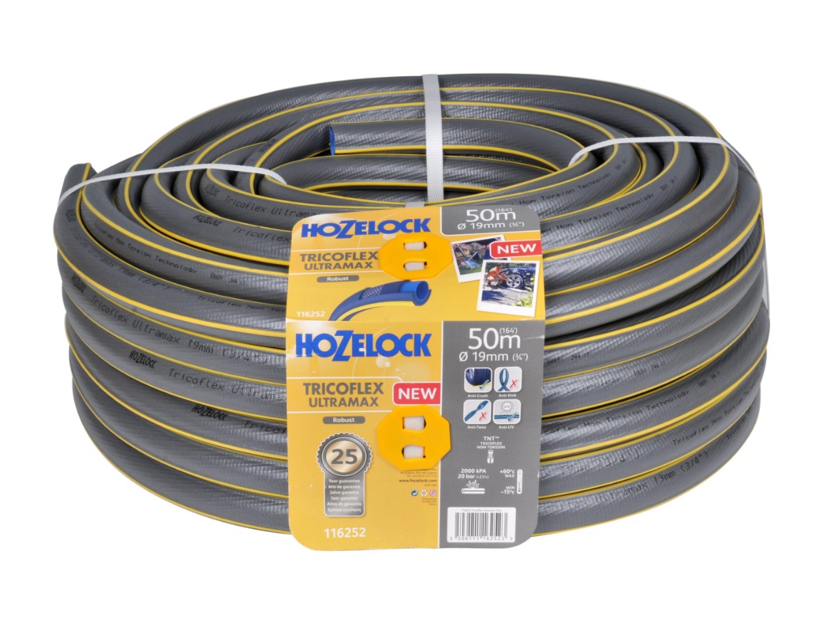Шланг для полива HoZelock Tricoflex Ultramax 116252 19мм 50м