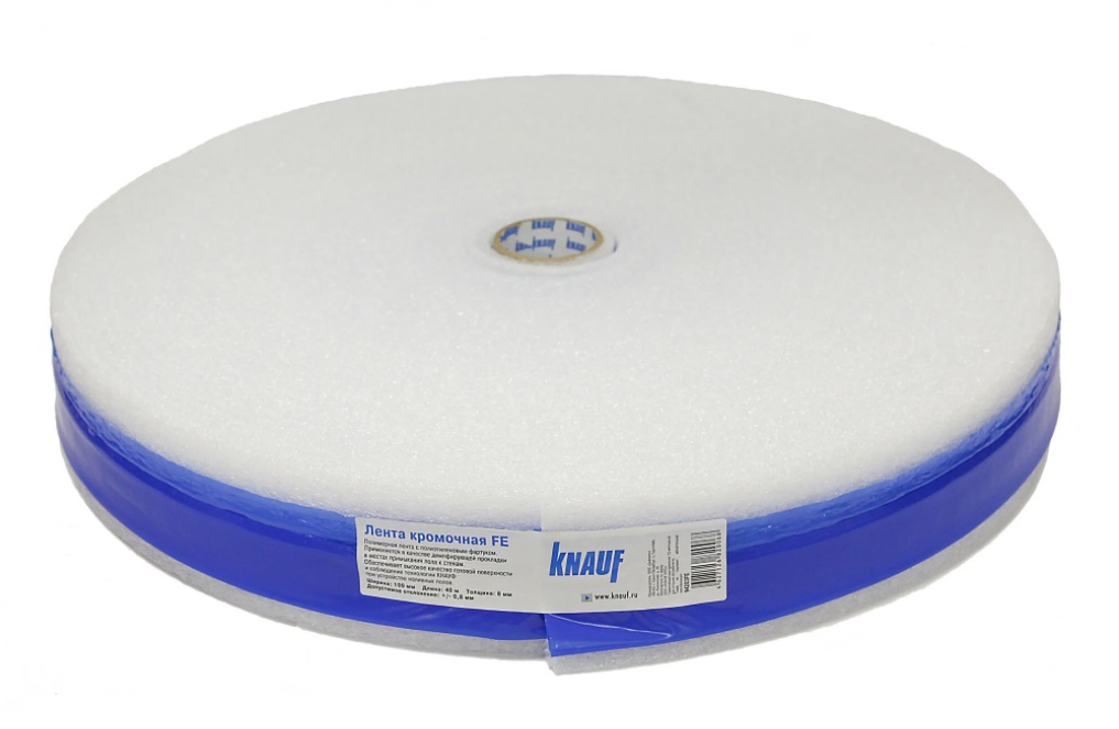 Лента кромочная демпферная для полов Knauf FE 100мм х 40м