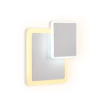 Светильник настенный светодиодный Ambrella light FW106 WH/S 3000K/6400K 18Вт 240мм х 220мм х 50мм (белый песок)