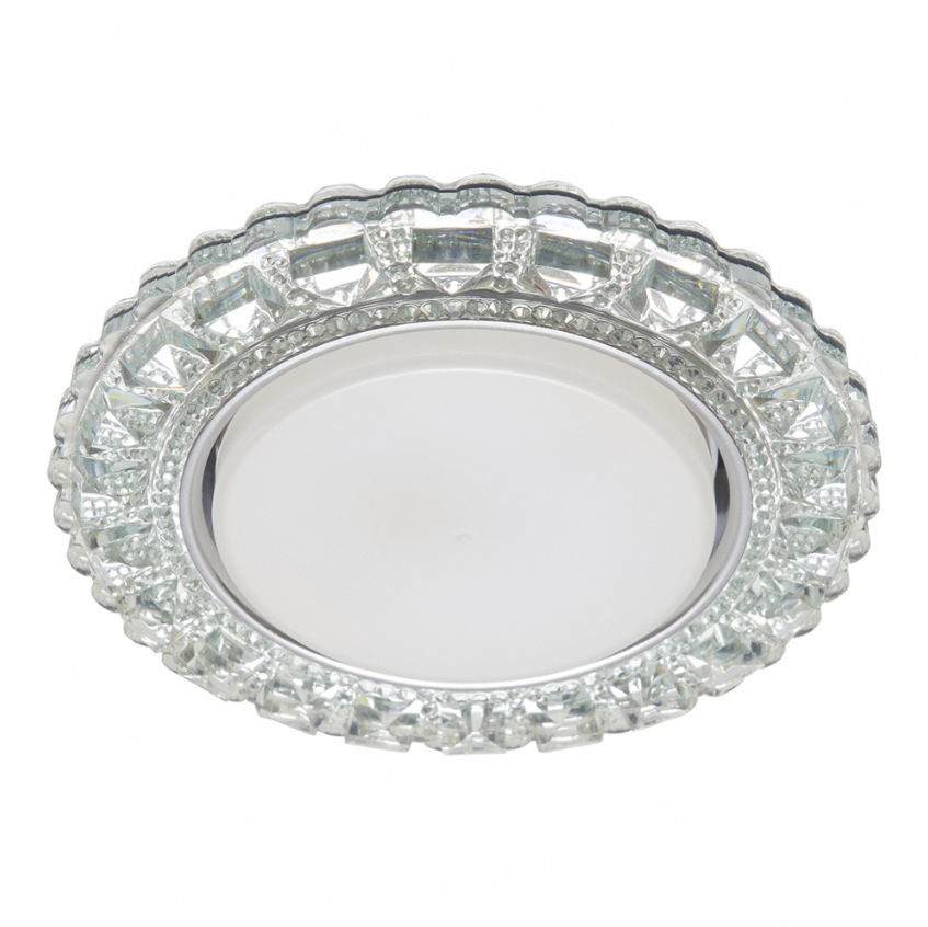 Светильник потолочный встраиваемый Feron CD4045 41409 20LED 2835SMD 6400K 15Вт GX53 (с подсветкой)