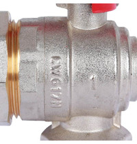 Кран шаровой Rommer RBV-0006-0610225 ВН-НР 1 дюйм (с американкой)
