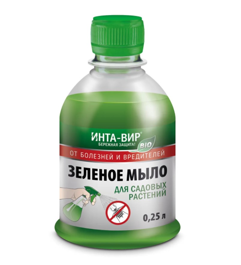 Средство от болезней и вредителей Инта-Вир Зеленое Мыло 62193 0,25л