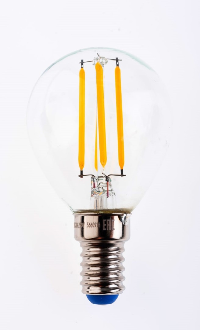 Лампа светодиодная Uniel GLA01TR LED-G45-5W/WW/E14/CL/DIM UL-00002866 3000K (диммируемая)