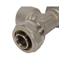 Тройник обжимной Valtec VTm.333.N.260526 26мм х 3/4 дюйма (с переходом на наружную резьбу)