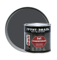 Эмаль по ржавчине Dali 0,75л (графитовая, серая)