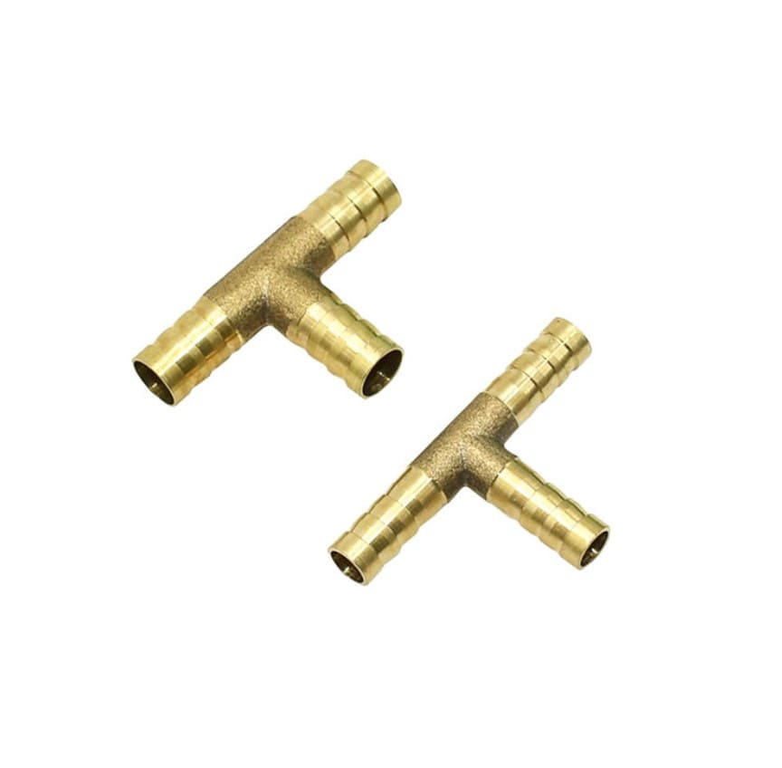Тройник для шланга 8мм (желтый, маленький)