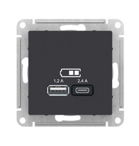 Розетка USB Schneider Electric AtlasDesign ATN001039 USB+USB A+C (USB зарядкой)