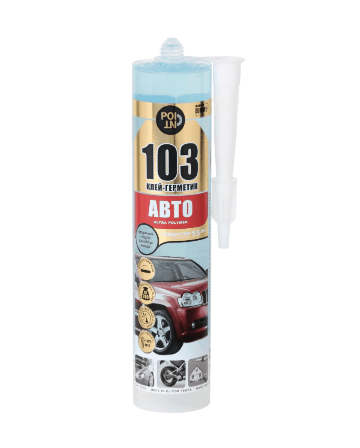 Клей-герметик полимерный POINT 103 Авто 290мл 12шт (прозрачный)