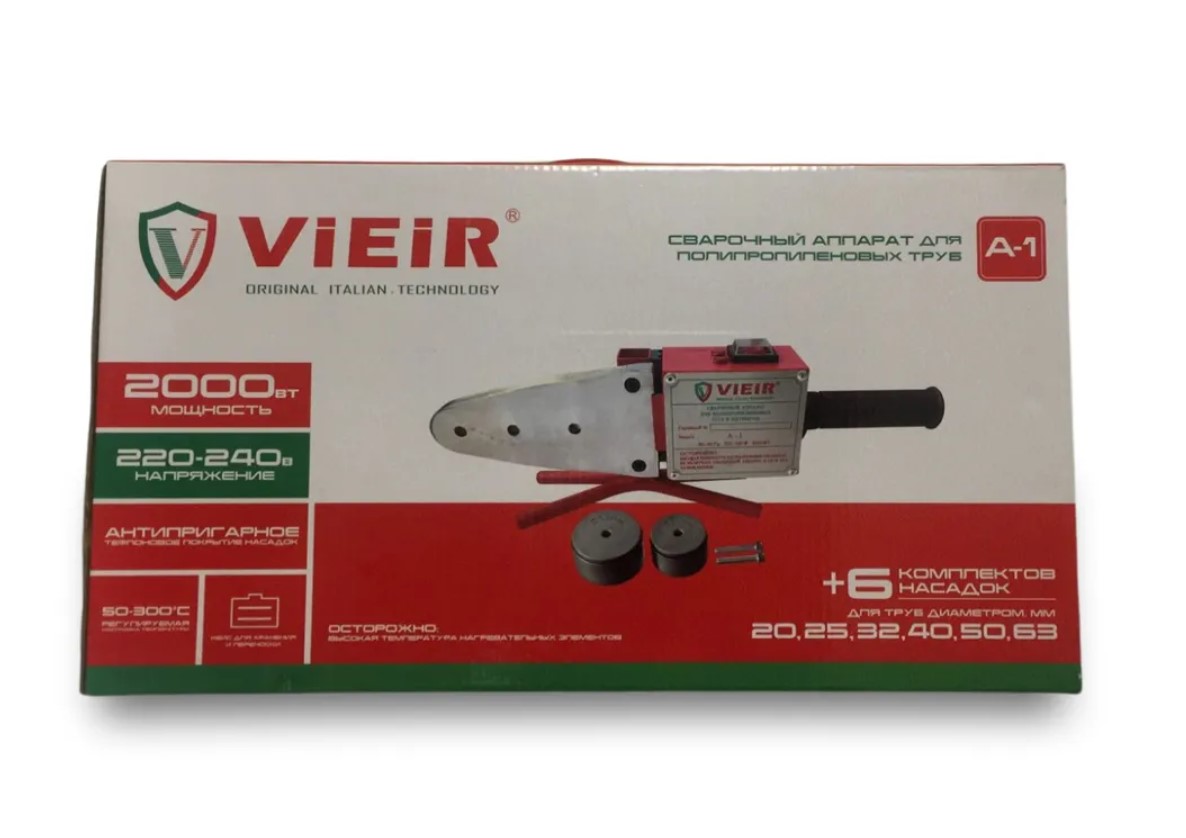 Сварочный аппарат для полипропиленовых труб Vieir Splav А-1 7356 1600Вт 20-63мм