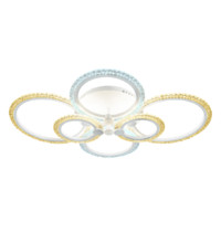 Светильник потолочный светодиодный Ambrella light FA4065/6 WH 4200К/3000/6400К+3000К 65Вт 645мм х 450мм х 120мм (с пультом управления, белый)