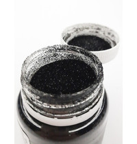 Блестки декоративные Luxart Glitter 0,1кг (черный голографический)