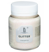 Блестки декоративные Luxart Glitter 0,1кг (белый)