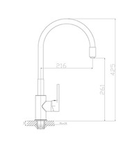 Смеситель для кухни Rossinka Z Z35-35U-Gray