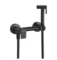 Смеситель для биде Gross Aqua Bidet Evo GA012202MB (с гигиеническим душем, настенный)