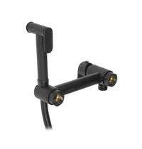 Смеситель для биде Gross Aqua Bidet Evo GA012202MB (с гигиеническим душем, настенный)