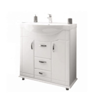 Тумба без раковины Eva Gold Jacqualine 80 00-00004408 (белый глянец, под умывальник Эрика 80, Классик 80)