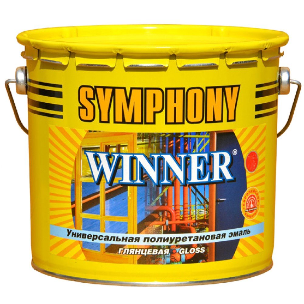 Эмаль универсальная Symphony Winner 2,7л (полиуретановая, база С, глянцевая)
