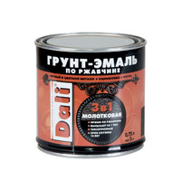 Грунт-эмаль по ржавчине Dali 3 в 1 0,75л (молотковая, бронзовая)