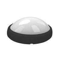 Светильник потолочный светодиодный Uniel 11137 12Вт 840Лм 4500К IP65 220В (влагозащищенный, овал, белый свет, корпус чёрный)