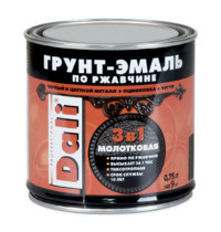 Грунт-эмаль по ржавчине Dali 3 в 1 0,75л (молотковая, шоколадная)