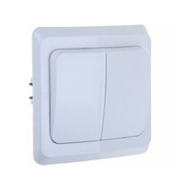 Выключатель Schneider Electric СП Этюд BC10-002B 87917 10А (2-клавишный, белый)