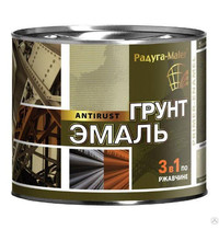 Грунт-эмаль по ржавчине Радугамалер 1,9кг (белая)