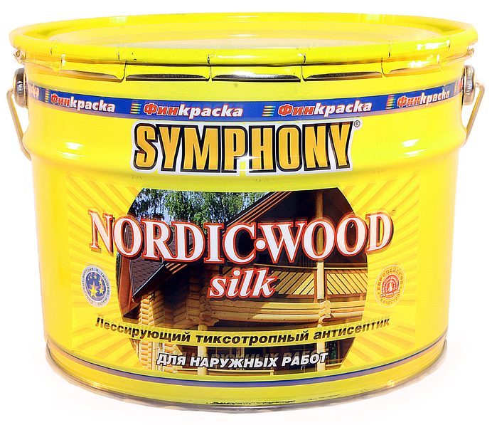 Антисептик лессирующий Symphony Nordic Wood Silk 3/2.7л