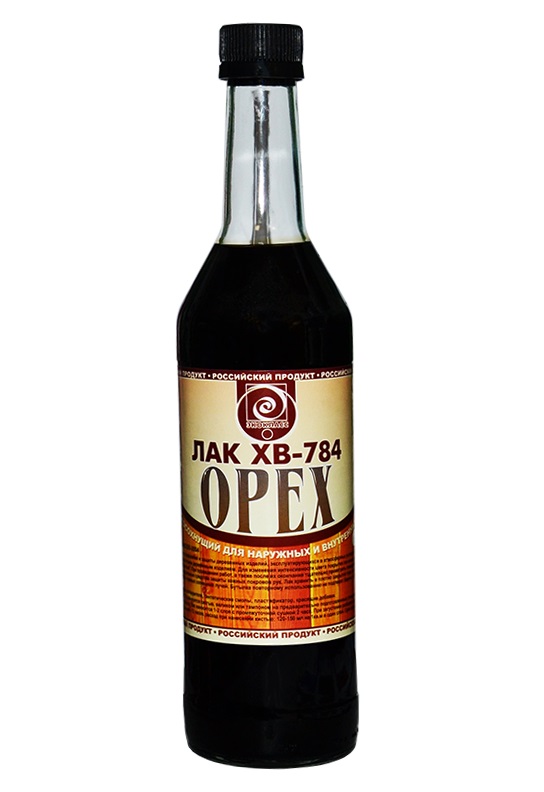 Лак для дерева Класс ХВ-784 0,5л (глянцевый, перхлорвиниловый, орех)
