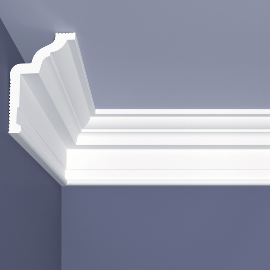 Плинтус потолочный Bello Deco C4/90 00000020214 90мм х 60мм