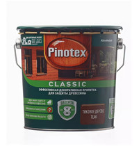 Пропитка декоративная для защиты древесины Pinotex Classic 5195570 2,7л (тик)