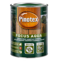 Пропитка декоративная для защиты древесины Pinotex Focus Aqua 5255607 0,75л (красное дерево)