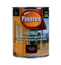 Пропитка декоративная для защиты древесины Pinotex Ultra 5353808 1л (красное дерево)