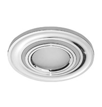 Светильник потолочный встраиваемый Feron CD600 29709 15 LED 2835SMD 4000K MR16 50Вт G5.3 (со светодиодной подсветкой, хром)