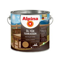 Масло для террас Alpina Oel fuer Terrassen Mittel 537870 2.5л (акриловый, средний)