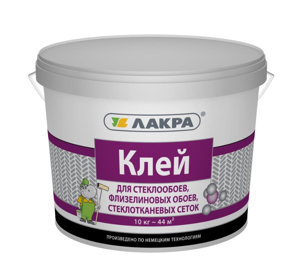 Клей обойный Лакра 0007828 10кг (для стеклообоев)