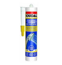 Герметик силиконовый санитарный Soudal 105896 280мл (белый)