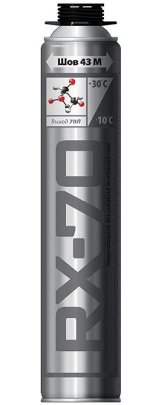 Пена монтажная RX-70 1020г (всесезонная, профессиональная)