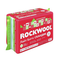 Теплоизоляция Rockwool Лайт Баттс Скандик 800х600х50 мм 12 шт