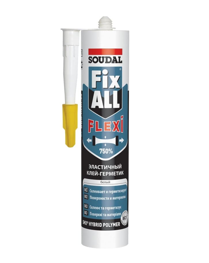 Клей-герметик гибридный Soudal Fix All Flexi 134902 290мл (серый)