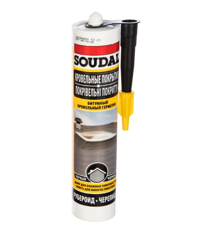 Герметик битумный Soudal 118299 300мл (для крыш)
