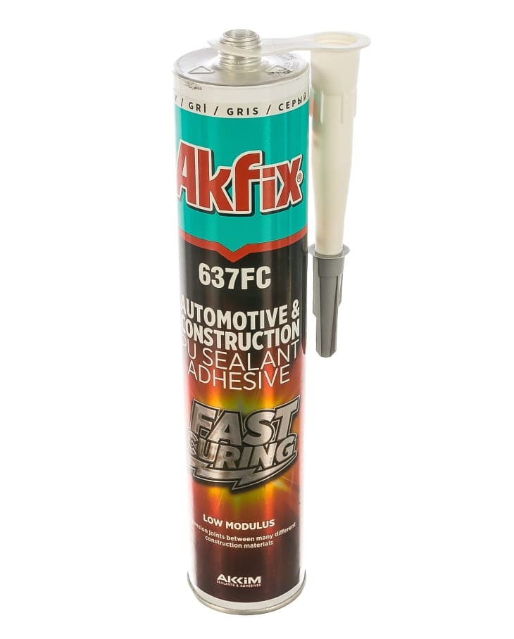 Герметик полиуретановый Akfix P637FC AA376 310мл (быстросохнущий, серый)