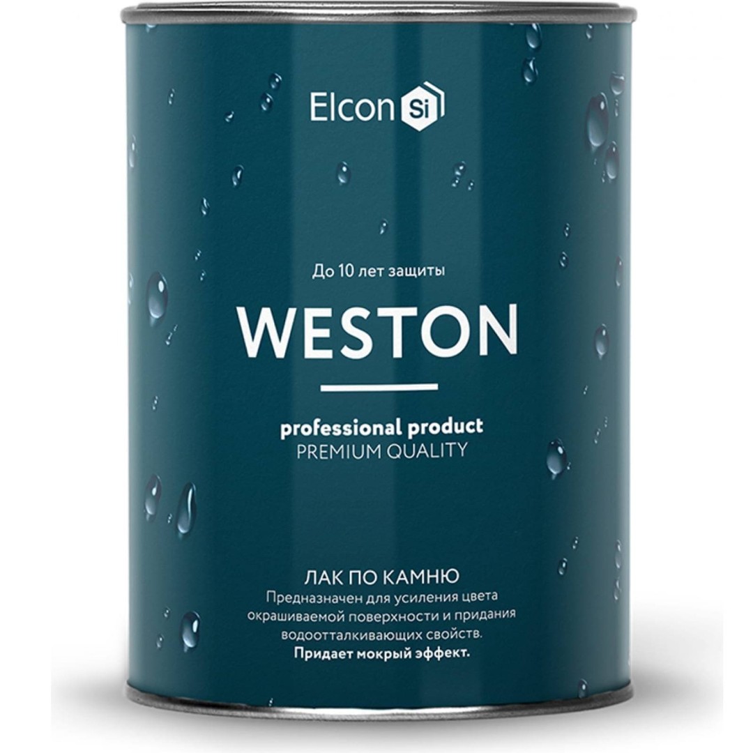 Лак по камню Elcon Weston 0,9л (с эффектом мокрого камня)