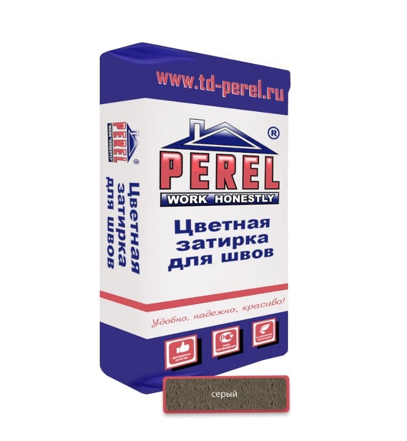 Затирочная смесь для швов Perel RL 0410 25кг (серая)