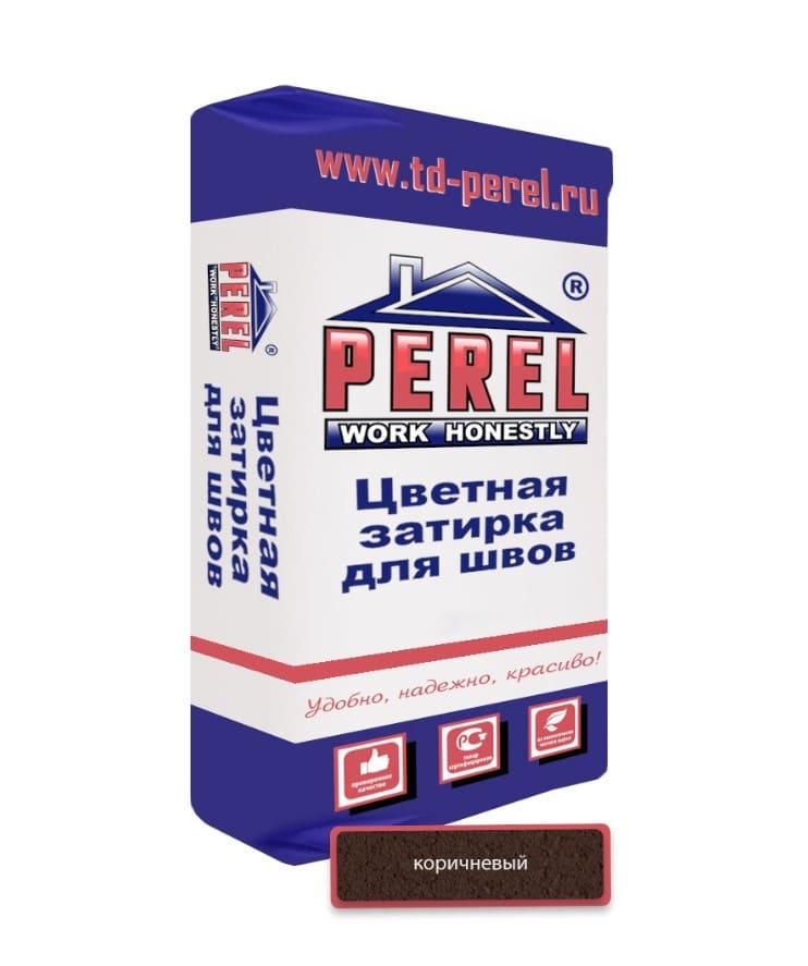 Затирочная смесь для швов Perel RL 0450 25кг (коричневый)